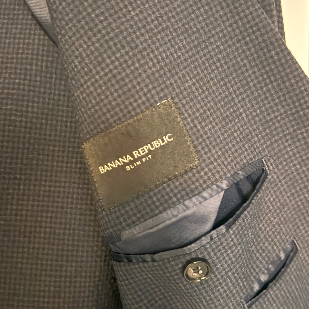 Banana Republic Slim Fit Navy Suit Jacket
